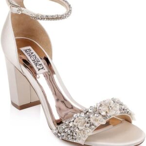 Badgley Mischka Ladies’s Block Heel Sandals – Trendy Heeled Footwear for Ladies